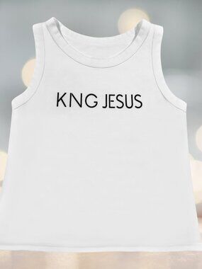 King Jesus Christian Tank Top for Women | American Made Supima Cotton | Hidden B